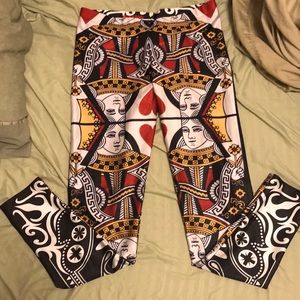 BlackMilk Queen of Hearts leggings